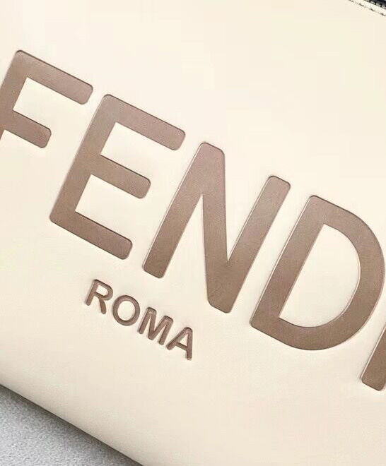 Fendi Medium By The Way Boston Bag 8BL146 Cream